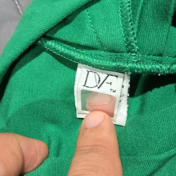 Diane Von Fursternberg Size S Elegant Green Dress Size P - Picture 5 of 7